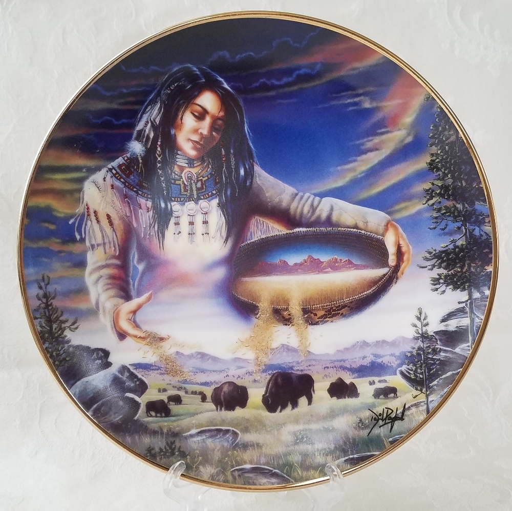 Royal Doulton Harvest of Life Native American Plate David Penfound